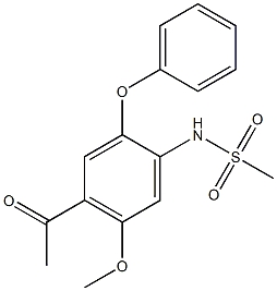 3-(甲磺酰胺)-4-(苯氧基)-6-(乙酰基)苯甲醚