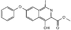 1-甲基-4-羟基-7-苯氧基异喹啉-3-甲酸甲酯