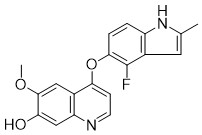 4-Fluoro-5-(6-methoxy-7-hydroxy quinoline-4-oxyl)-2-methylindole