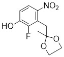 2-fluoro-3-((2-methyl-1,3-dioxolan-2-yl)methyl)-4-nitrophenol